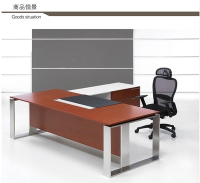 廈門辦公家具現代老板桌新款大班桌時尚主管桌椅柜組合