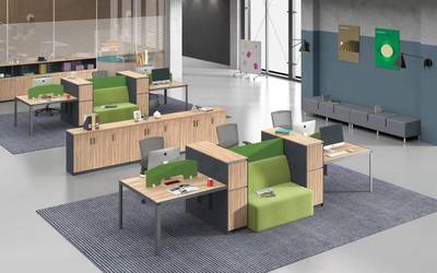 職員辦公桌廈門簡約員工辦公桌工作位屏風辦公桌椅