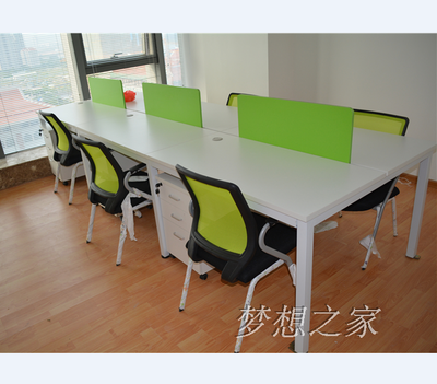 廈門辦公家具簡約4人組合屏風卡位辦公桌椅電腦桌隔斷辦公職員桌