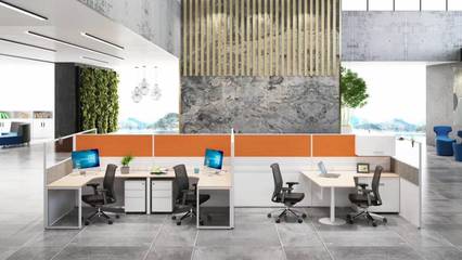 職員辦公桌廈門(mén)簡(jiǎn)約員工辦公桌工作位屏風(fēng)辦公桌椅